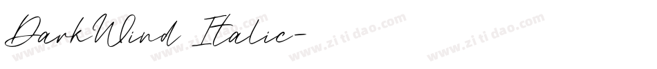 DarkWind Italic字体转换
